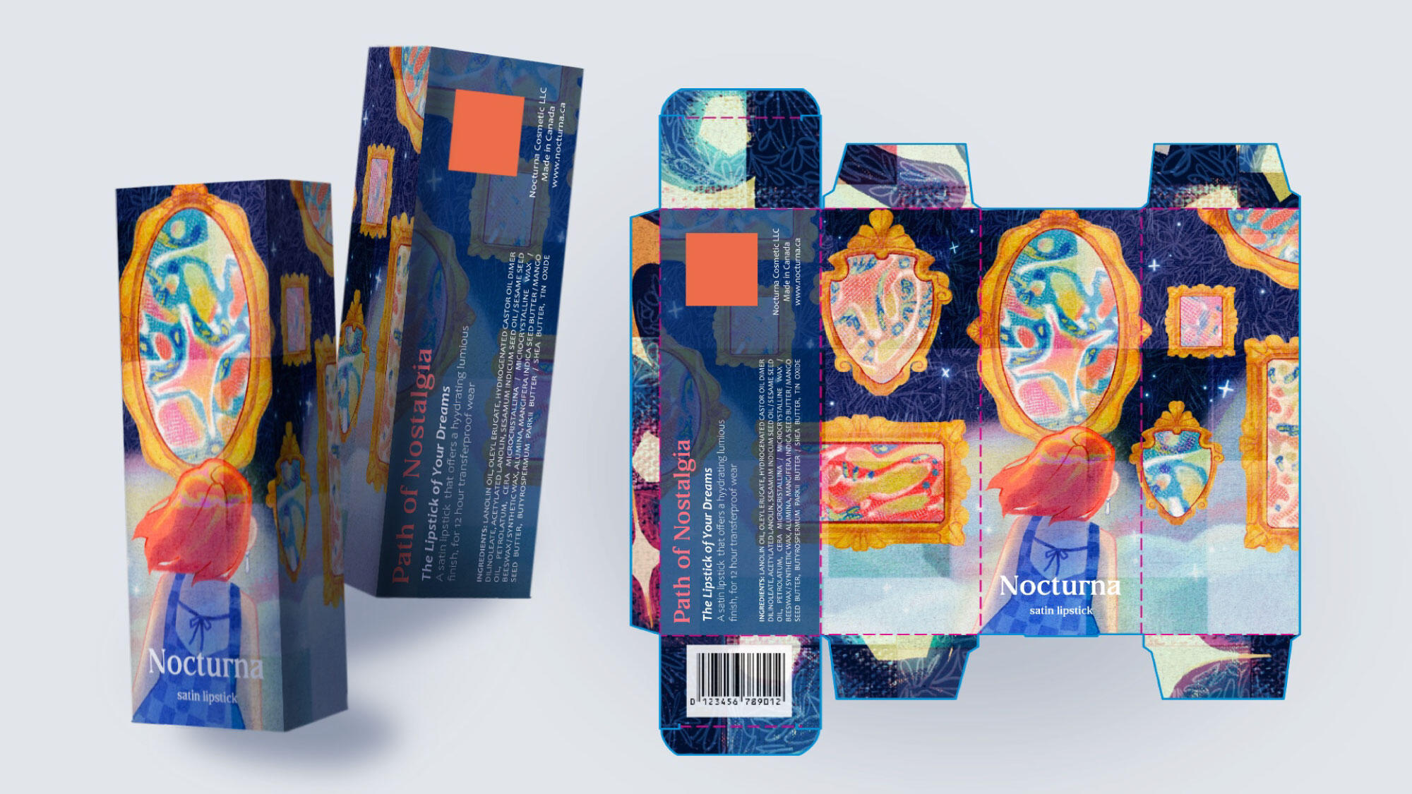 NOCTURNA: A Lipstick Packaging Collection- click to view