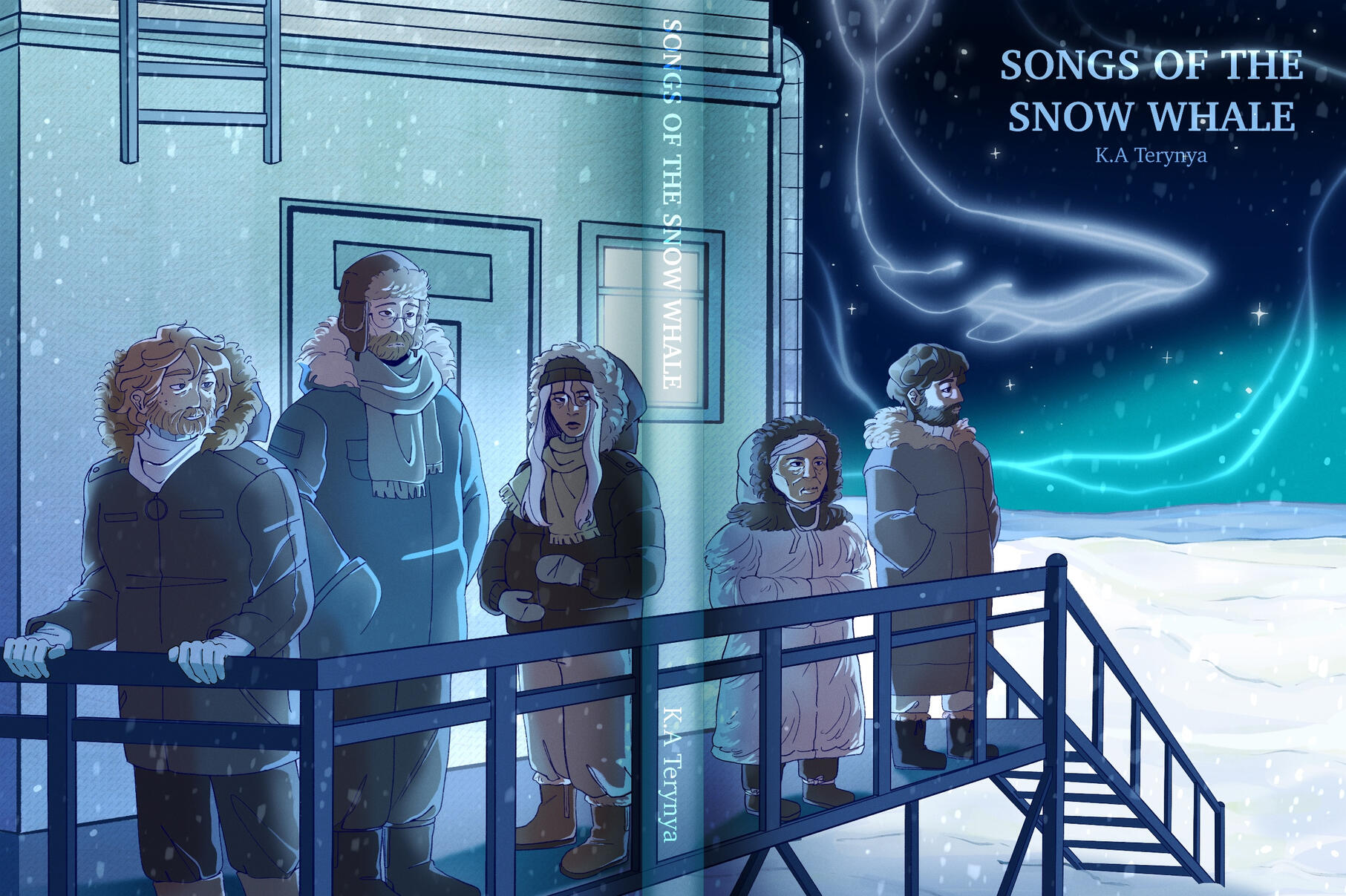 (Mock) Book Cover for "Songs of the Snow Whales" by K.A Terynya"